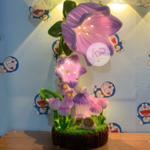 Đèn bàn sau khi được uốn cùng đèn nháy