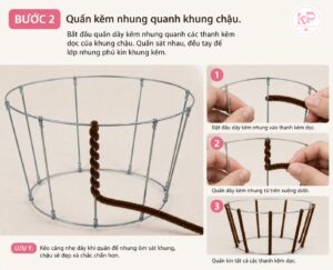 Cách Làm Chậu Hoa Lan Bằng Kẽm Nhung
