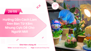 Hướng dẫn cách làm đèn bàn làm từ kẽm nhung