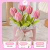 Chậu Hoa Tulip Kẽm Nhung