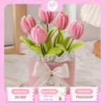 Chậu Hoa Tulip Kẽm Nhung