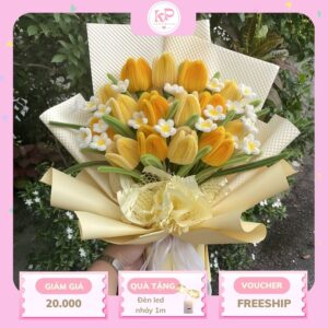 Hoa tulip kẽm nhung ngọt ngào