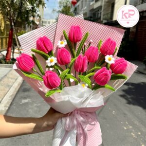 Hoa tulip kẽm nhung ngọt ngào