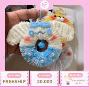 móc khóa kẽm nhung handmade