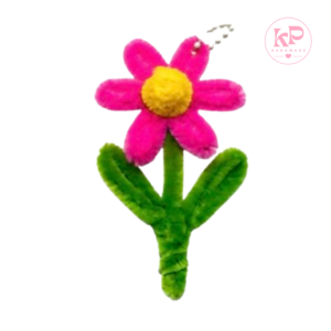 Móc khóa hoa len handmade