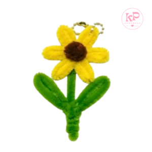Móc khóa hoa len handmade